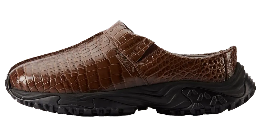 Clarks Martine Rose Clog 1 “Brown Croc Leather” (26180940)