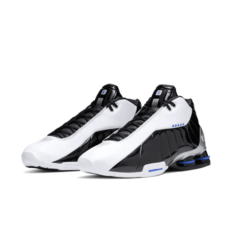 Nike Shox BB4 Black Patent White/Metallic Silver-Black-Racer Blue (AT7843-102)