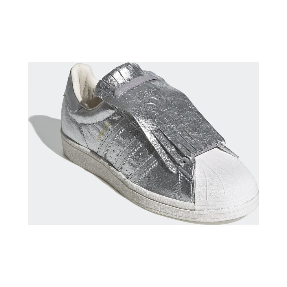 adidas Superstar Fringe Silver (W) Silver Metallic/Silver Metallic/Chalk White (FW8159)