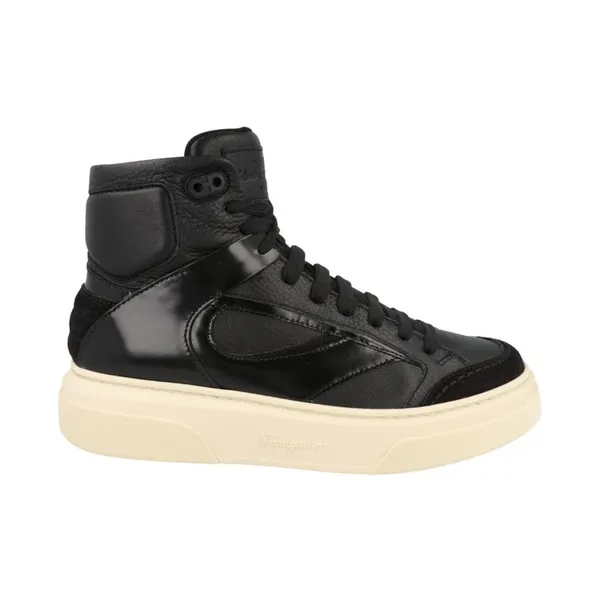Ferragamo Cassio Leather High Top Black (021270-762716-M)