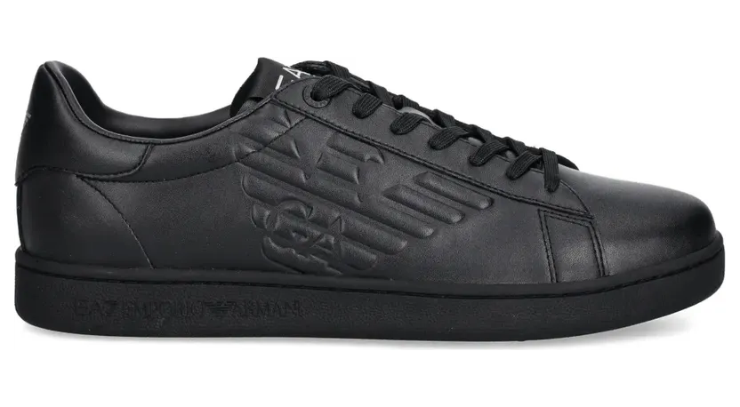 Ea7 Emporio Armani Sneakers met logodetail – Zwart (7X000331AF10848)