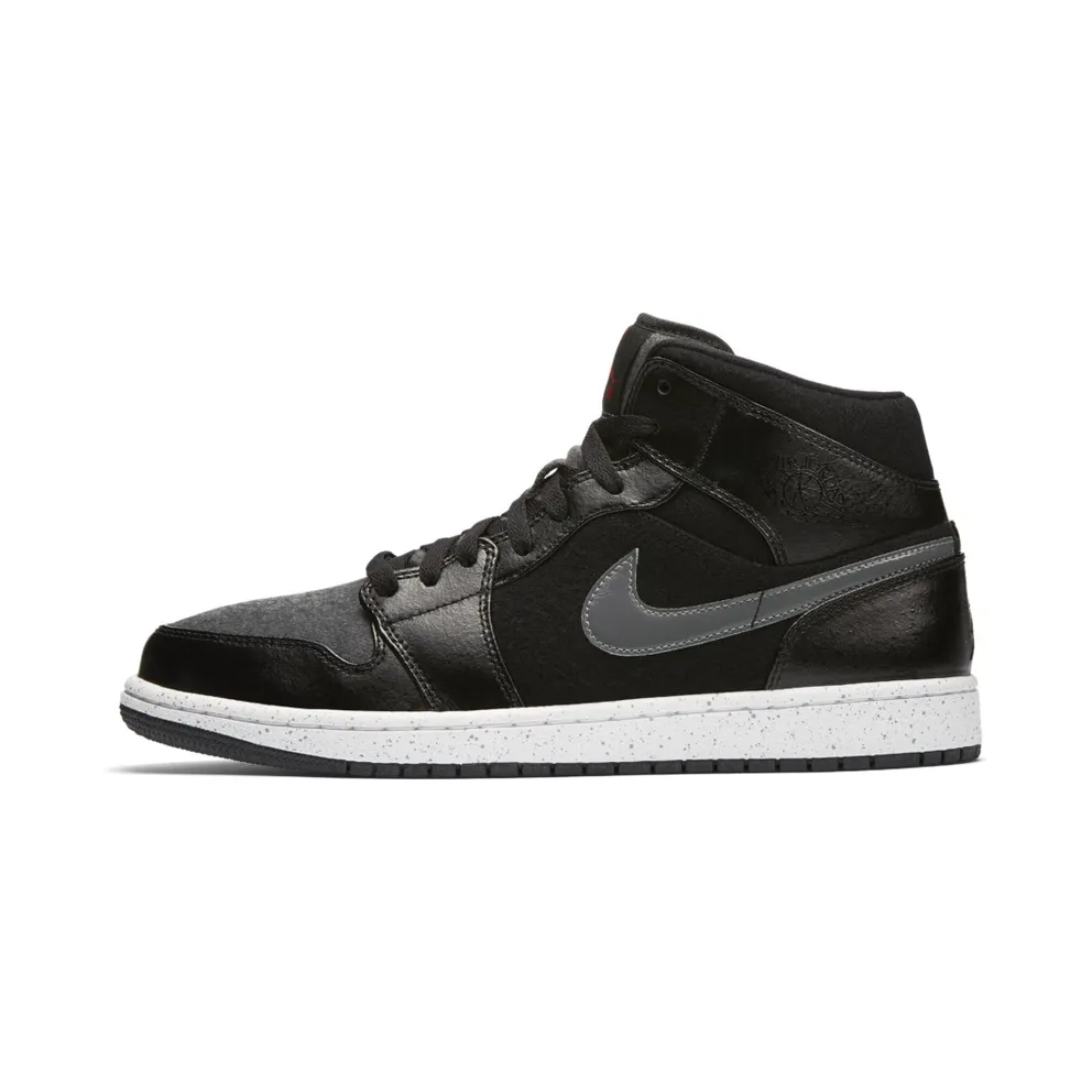 Jordan Air I 1 Mid Premium Black/Gym Red-Dark Grey-White Black/Gym Red-Dark Grey-White (852542-001)
