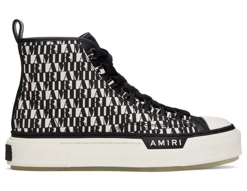 AMIRI Black & White Court Sneakers (MFS008-004)