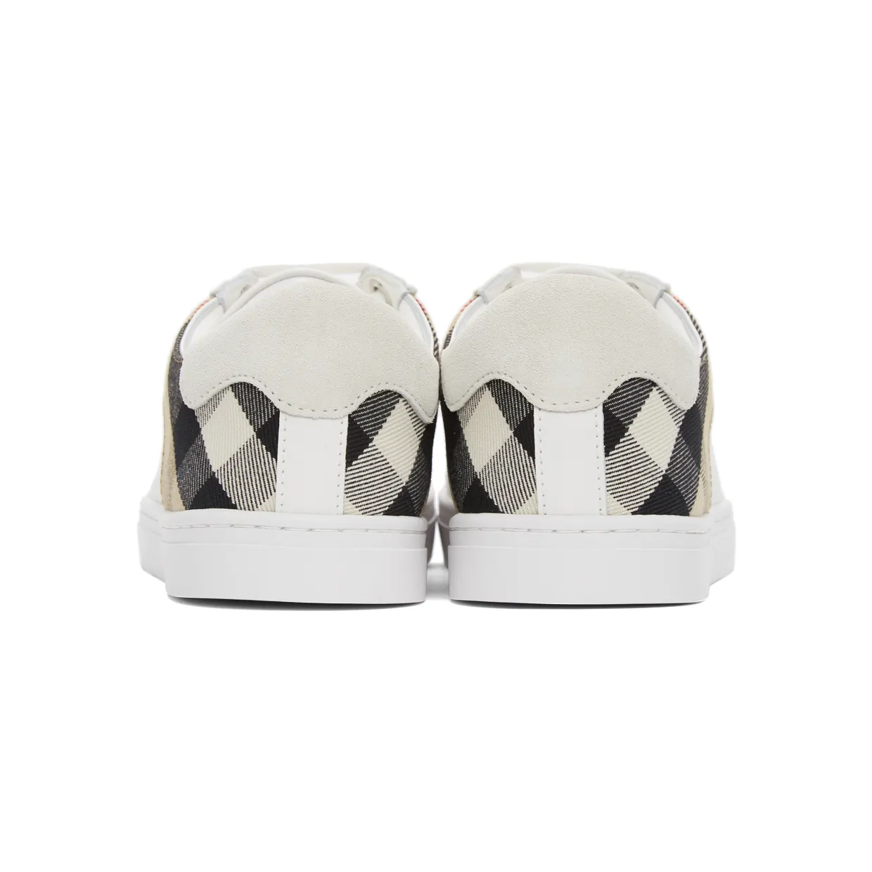Burberry White Check Reeth Sneakers (8024125) (4)
