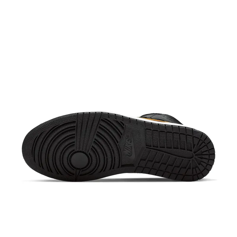 Jordan 1 Mid Black University Gold Black/University Gold-White (CI9352-001)