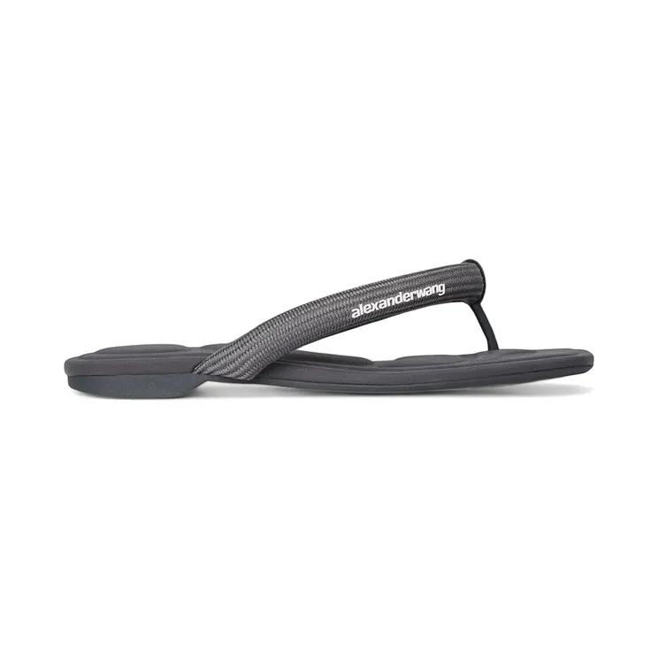 Alexander Wang Jenna Tubular Flat Thong Sandals Grey (30226S021-020)