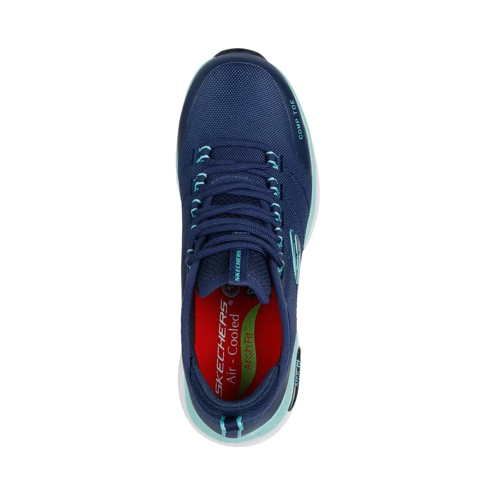 Skechers Work Slip-Resistant: Arch Fit – Ebinal Sneaker Marine/Aqua