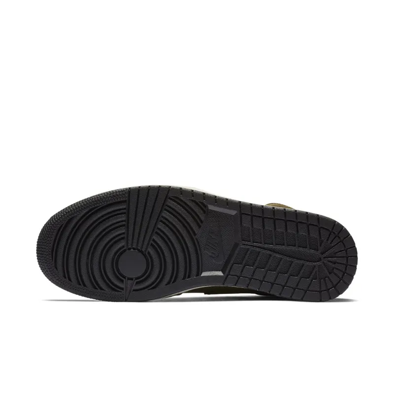 Air Jordan Nike AJ I 1 Mid Olive Canvas (2018) (BQ6579-300)