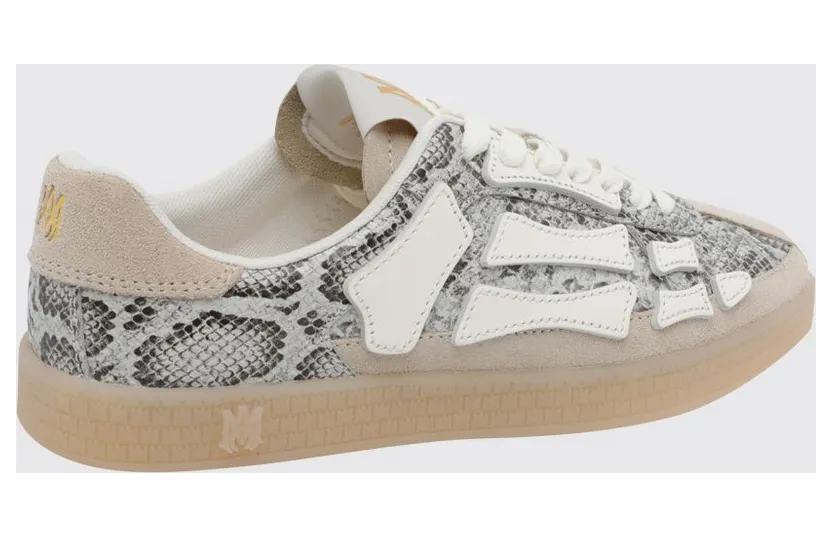 Amiri Skel Sneakers in Python Print Leather Grey (AMSNSN1053ALABASTER) (2)
