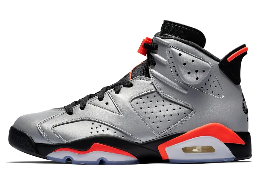 Air Jordan 6 Retro Reflective “Reflect Silver / Black / Infrared” (CI4072-001)