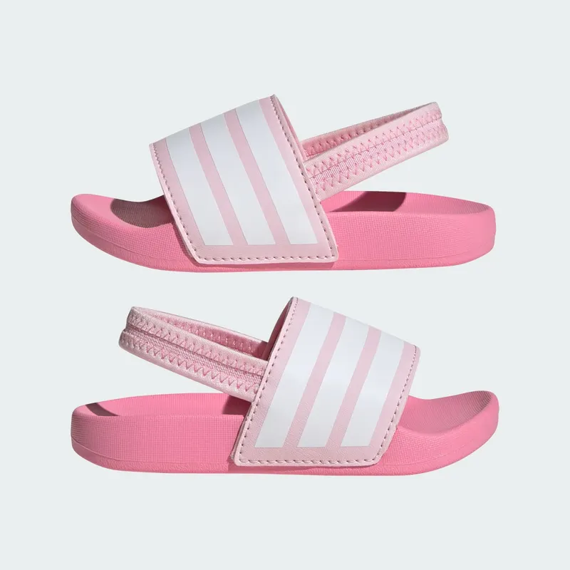 Adidas adilette Estrap Slides Kids Clear Pink / Cloud White / Bliss Pink (JR5326)