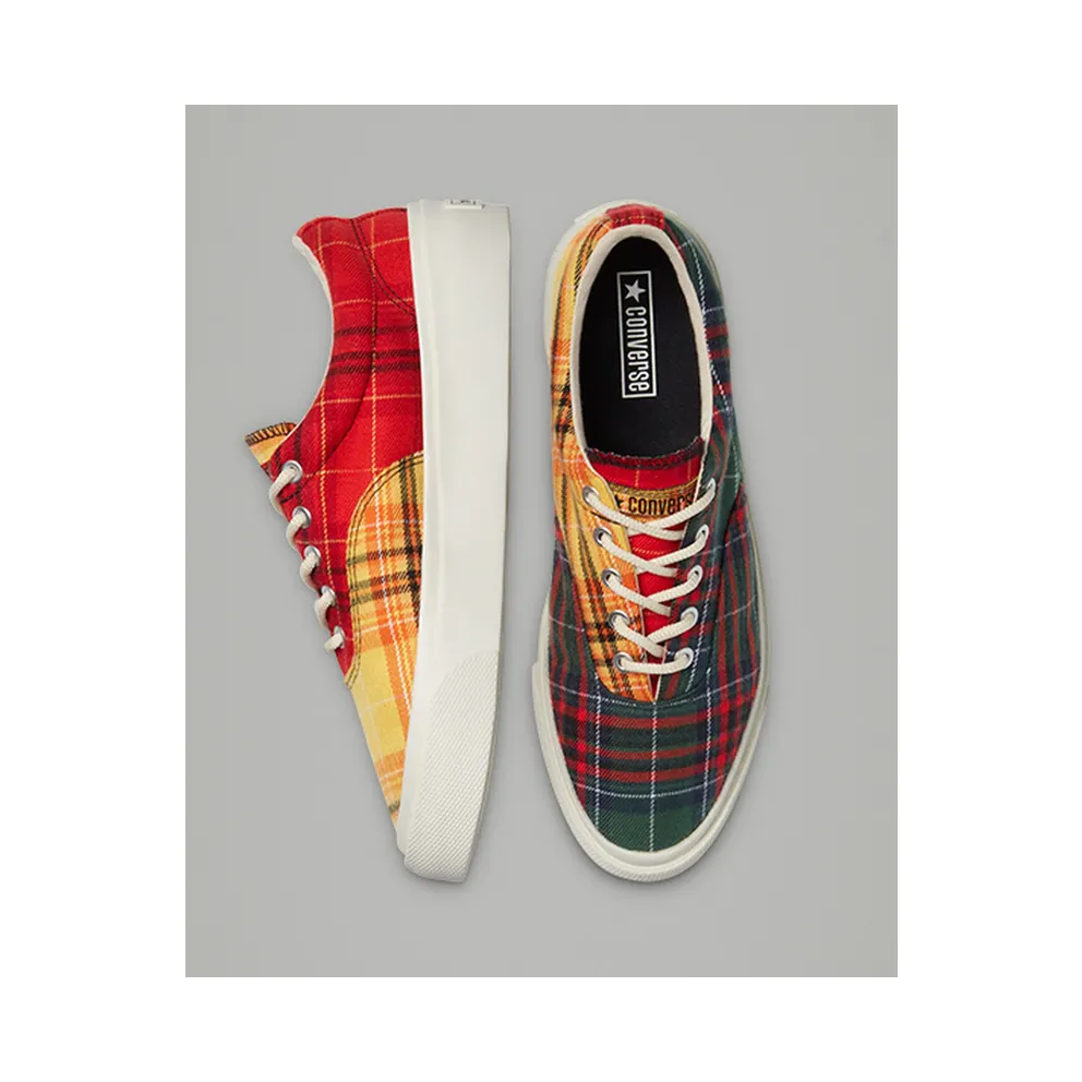 Converse Skid Grip Ox Twisted Plaid Egret/Multi-Egret (169218C)