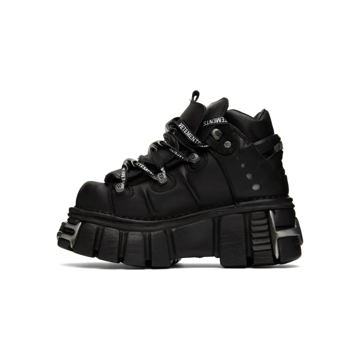 VETEMENTS Black New Rock Edition Platform Black (UA53SN200B) (3)