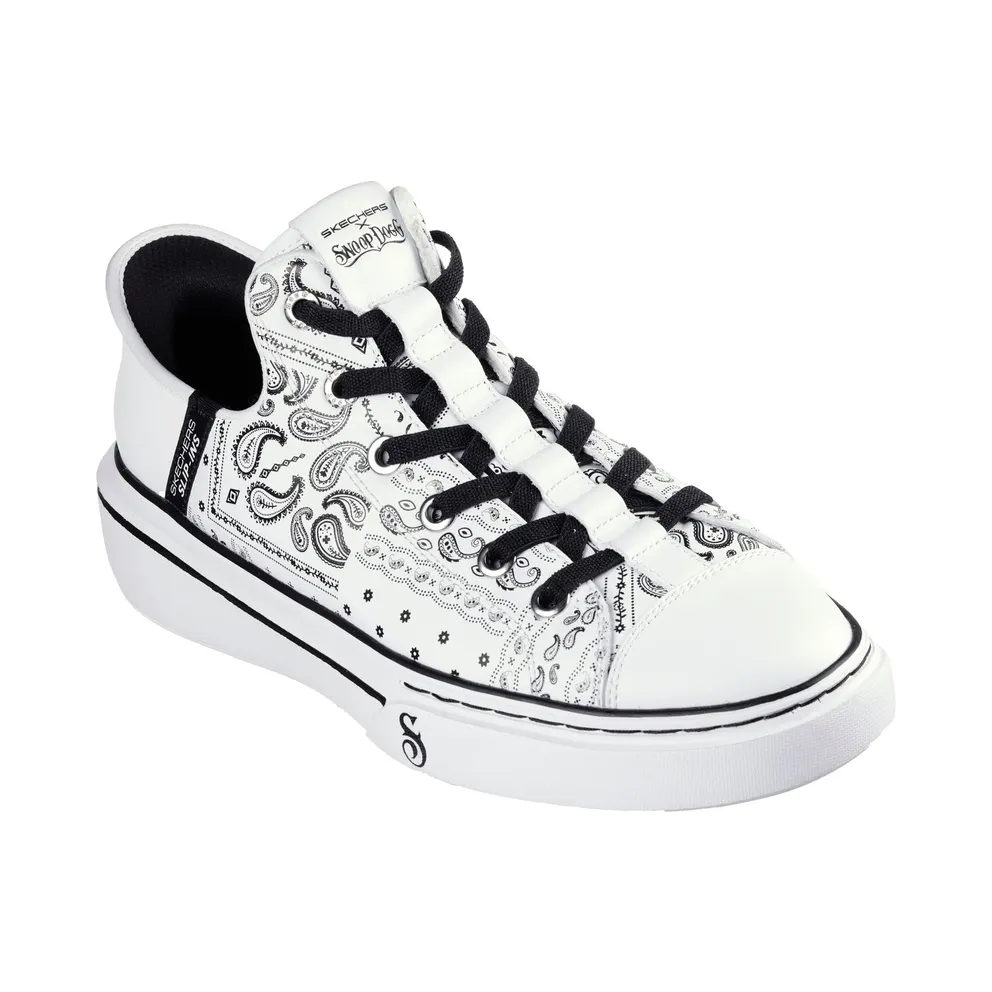 Skechers Premium Leather Slip-ins Snoop One – Double G Sneaker White/Black