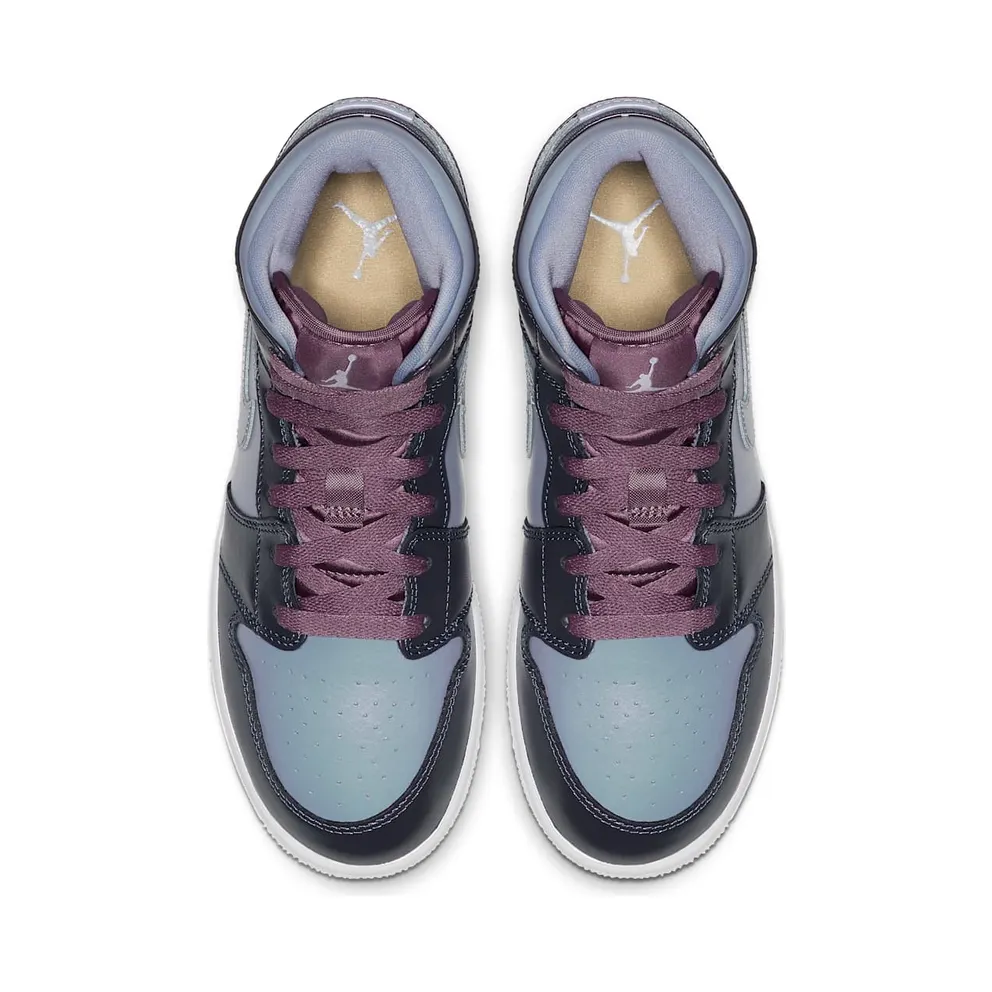 Jordan 1 Mid Monsoon Blue (GS) Monsoon Blue/Purple Rise-Violet Dust-White-Melon Tint (AV5174-400)