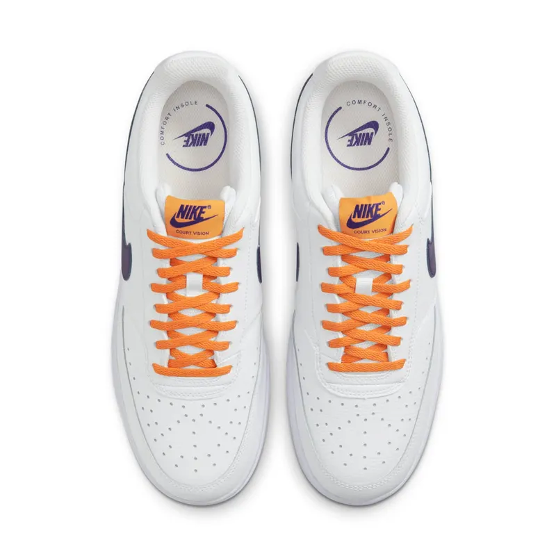 Nike Court Vision Low White Light Curry Electric Purple (DM1187-103)