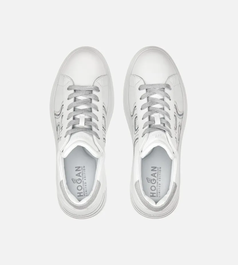 Sneakers Hogan Rebel Silver White (HXW5640ER20JY00351) (3)
