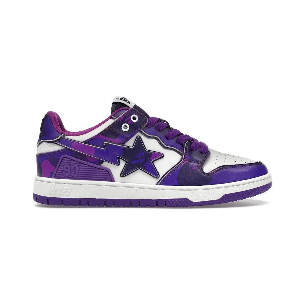 A Bathing Ape Bape SK8 Sta #1 M2 Purple Camo (1K80-191-310-PRP)