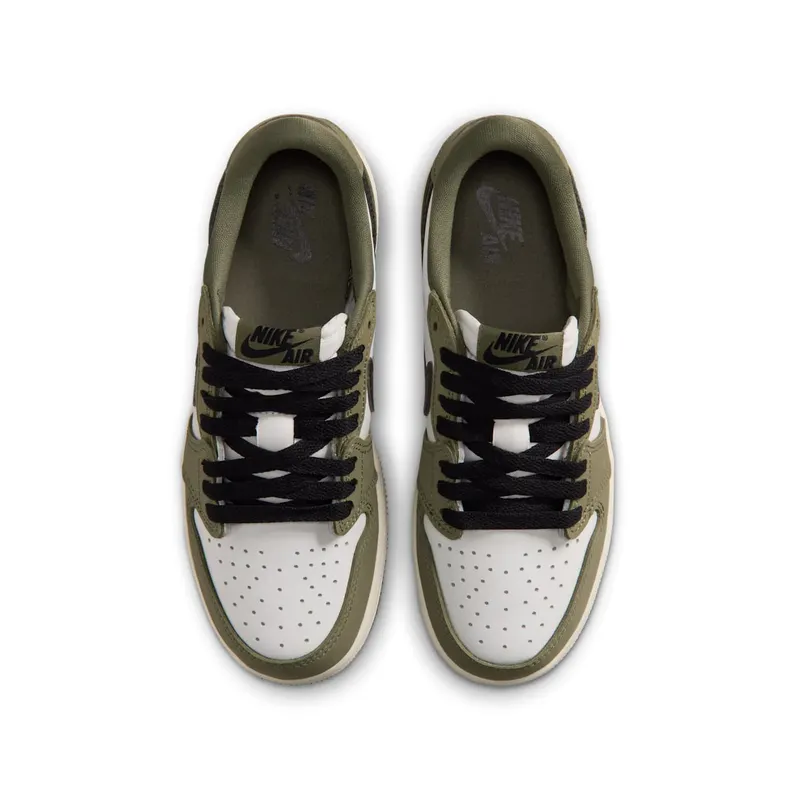 Nike Jordan 1 Retro Low OG GS “Medium Olive” (HQ6999-200)