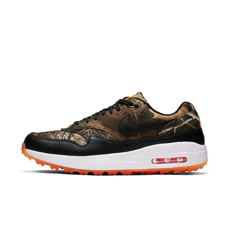 Nike Air Max 1 Golf Realtree Camo Baroque Brown/Total Orange-Summit White-Black (BQ4804-210)