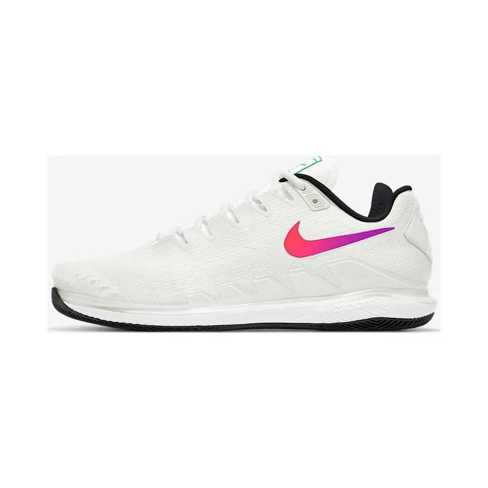Nike Court Air Zoom Vapor x Knit White Black Electro Green Summit White/Black-Electro Green-White (AR0496-112)