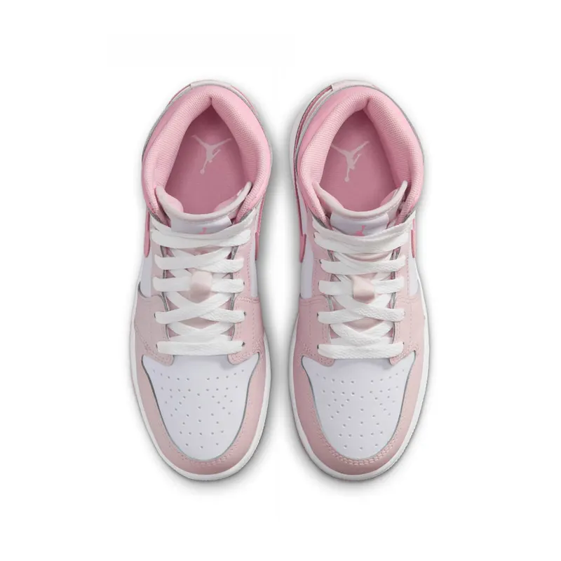 Jordan 1 Mid GS “Pearl Pink” (DQ8423-600)