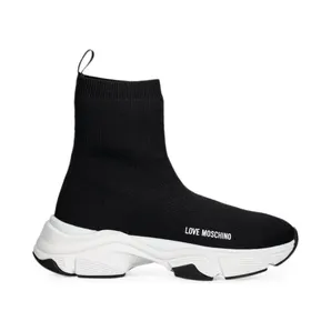 Love Moschino Sock-Sneakers -Print “Black” (JA15386G1OIY8)