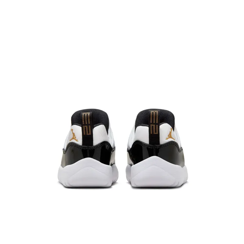 Jordan 11 Retro Little Flex White Black Metallic Gold (BQ7102-170)
