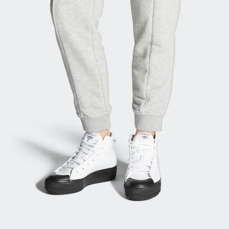 adidas Nizza RF Platform Mid Cloud White / Cloud White / Core Black (FY7606)