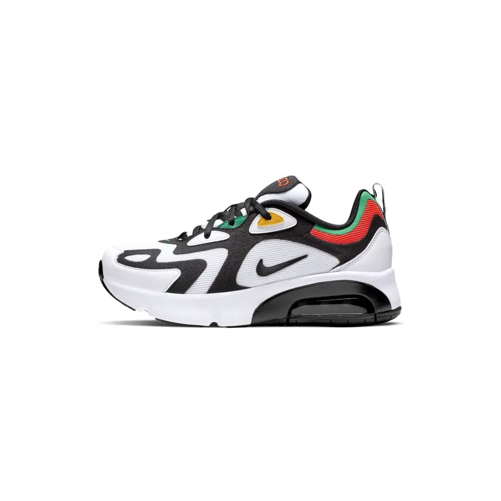 Nike Air Max 200 Rasta (GS) White/Bright Crimson-University Gold-Black (AT5627-100)