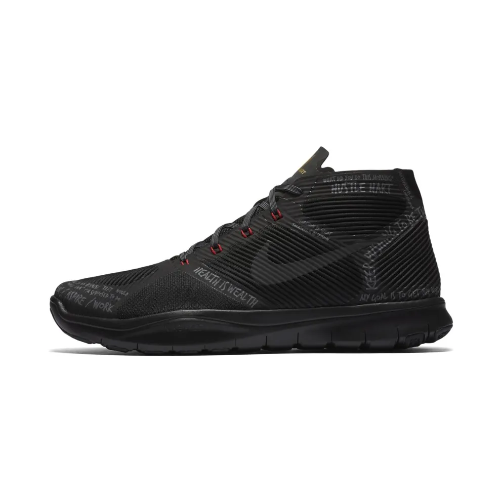 Nike Free Train Instinct Hustle Hart Black Black/Black-University Red (848416-001)