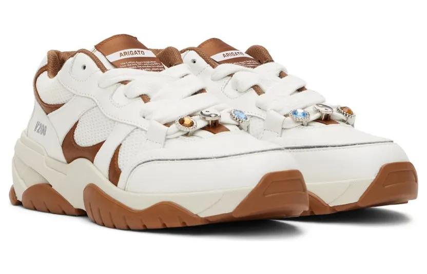 Axel Arigato White & Tan Catfish Sneakers (F0051010) (4)
