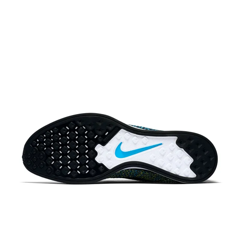 Nike Flyknit Racer Blue Glow Yellow Strike Blue Glow/Black-Yellow Strike (526628-405)
