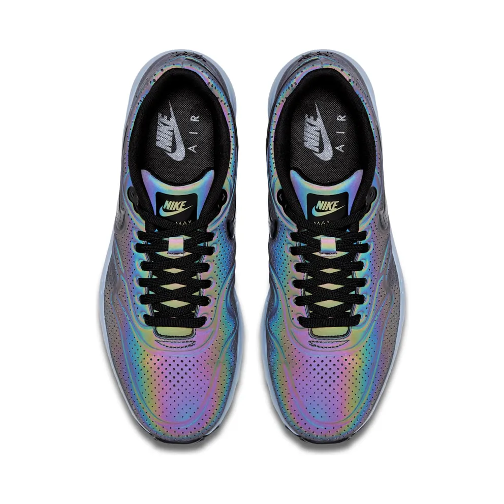 Nike Air Max 1 Ultra Moire Iridescent Deep Pewter/Black-Porpoise (777428-200)