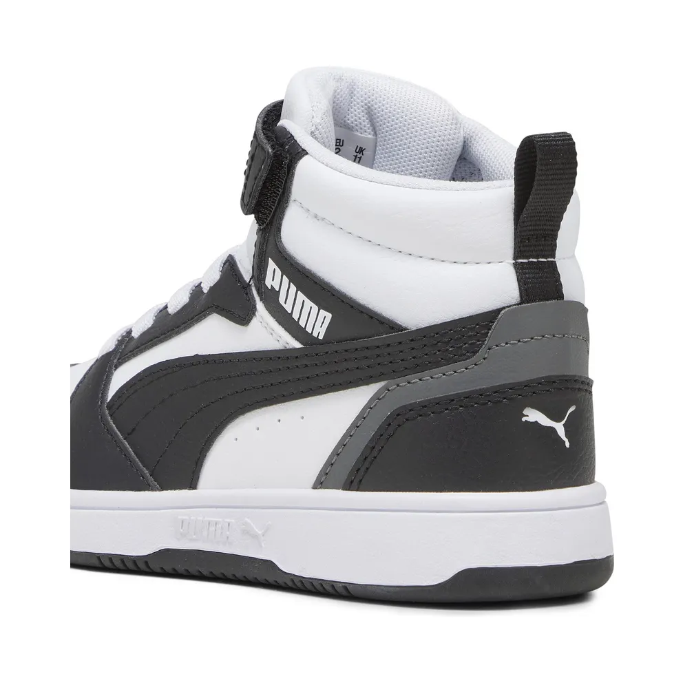 Puma Rebound V6 Mid “Puma White / Puma Black / Shadow Gray” (393832_01)