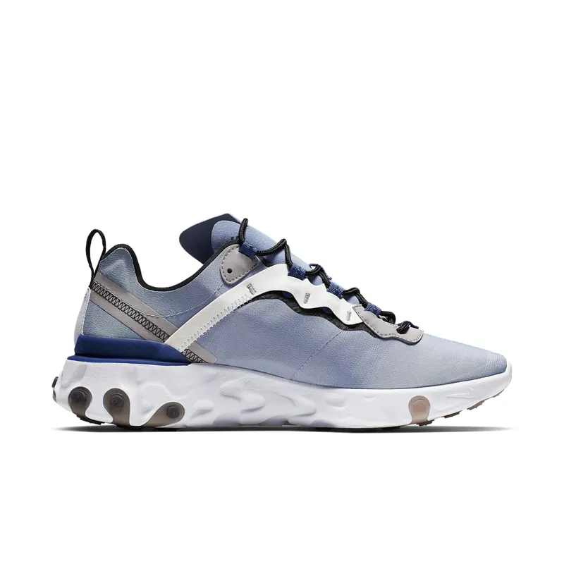 Nike React Element 55 Indigo Fog Mystic Navy Indigo Fog/Mystic Navy-Half Blue-White (BQ6166-402)