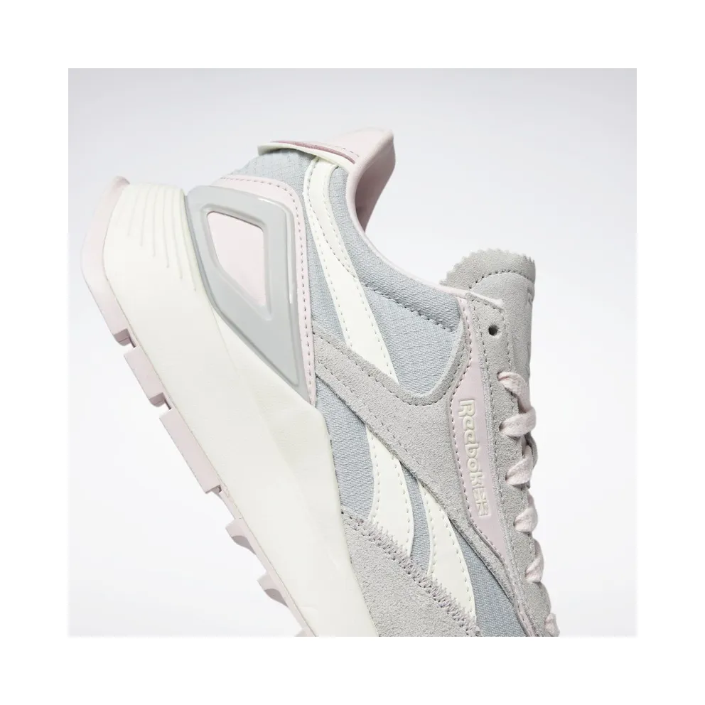 Reebok Classic Leather Legacy AZ Shoes Pure Grey 3 / Chalk / Frost Berry