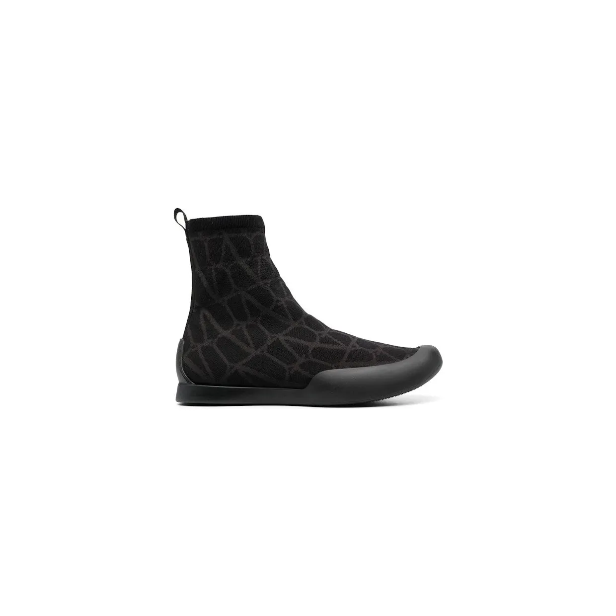 Valentino Toile Iconographe Sock Boot Black (YS0H35JFX)