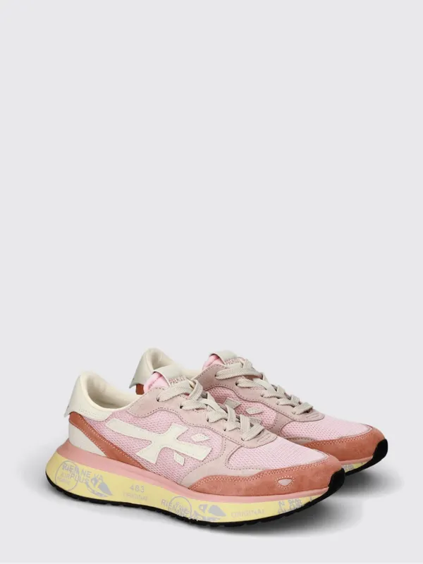Premiata Lauryn Suede and Mesh Sneakers Pink (LAURYN8179)