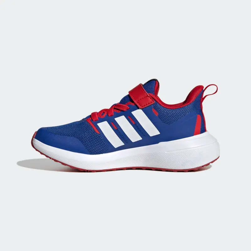 Adidas adidas x Marvel FortaRun Spider-Man 2.0 Cloudfoam Sport Running Elastic Lace Top Strap Royal Blue / Cloud White / Better Scarlet (HP9001)