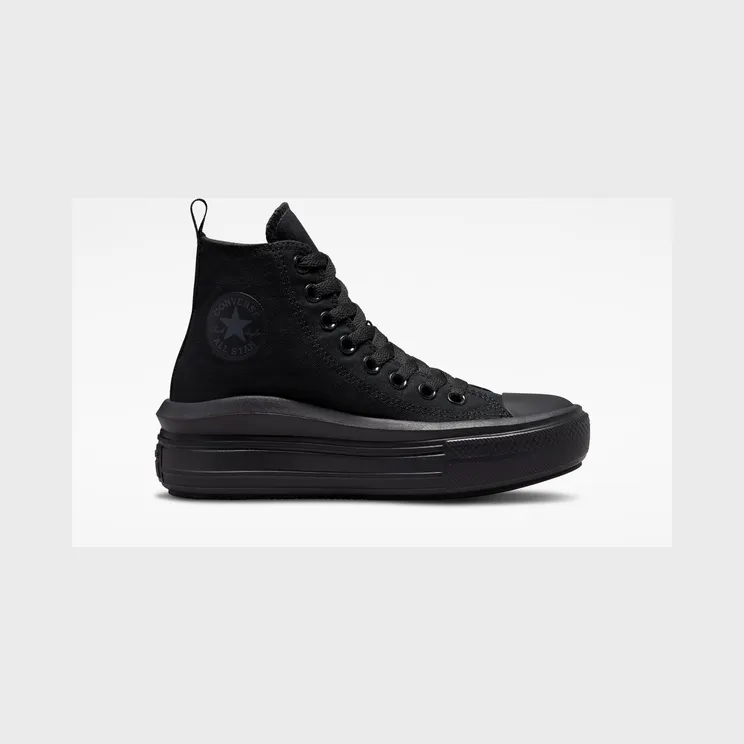Converse Chuck Taylor All Star Move Platform “Black / Black / Dk Smoke Grey” (A03668C)