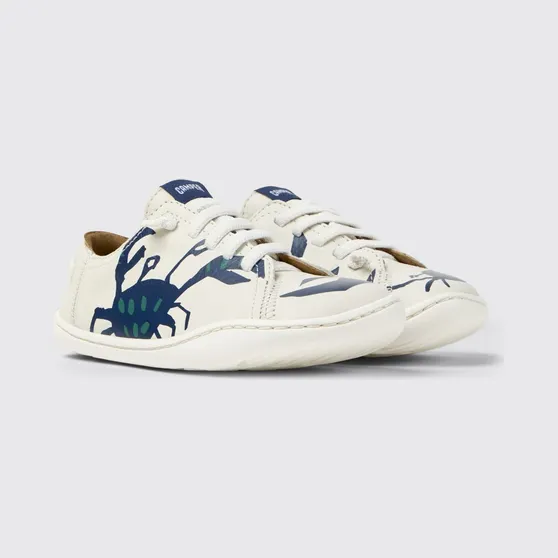 Camper Twins Printed Leather Sneakers White (80003-156TWINS0)