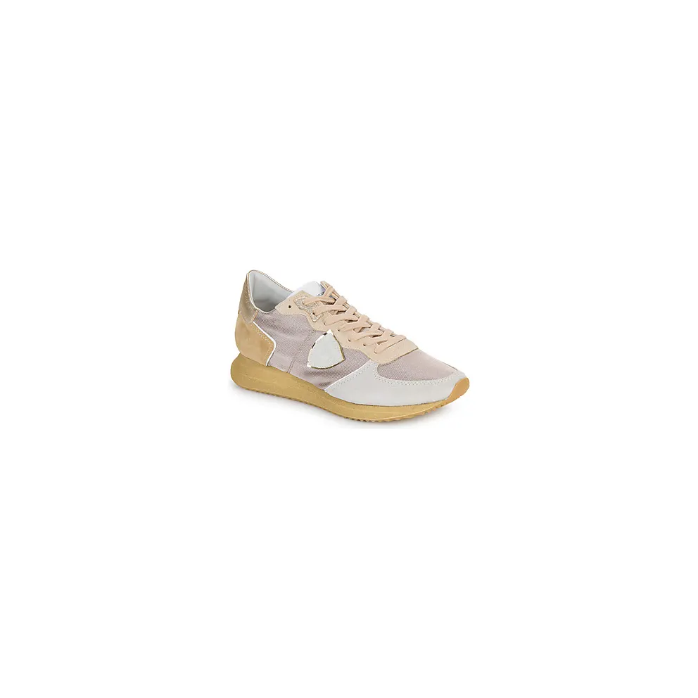 Philippe Model – Stijlvolle lage top in Grey- Brown and White – Women – Shoes – Grey (TZLDWR15)
