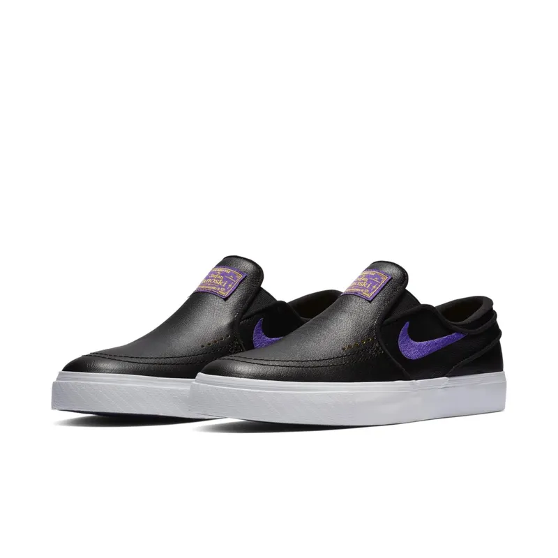 Nike SB Zoom Stefan Janoski Slip NBA Lakers Black/Field Purple-Amarillo (BQ6396-024)