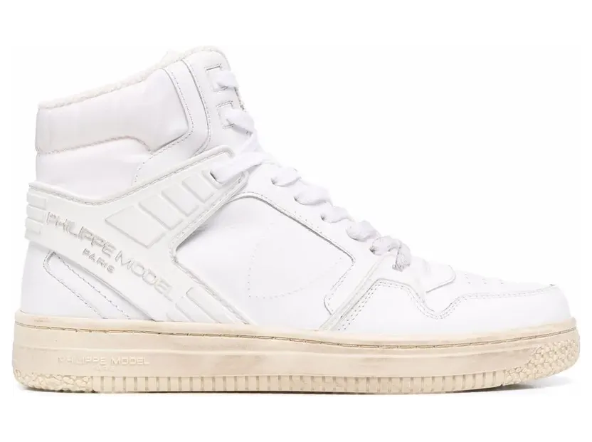 Philippe Model Paris Klassische High-Top-Sneakers – Weiß (LGHDV001)