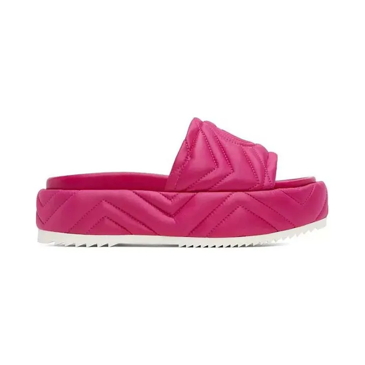 Gucci Quilted Angelina Platform 55 mm Sandal Lovely Pink (723382 FQL00 5422)