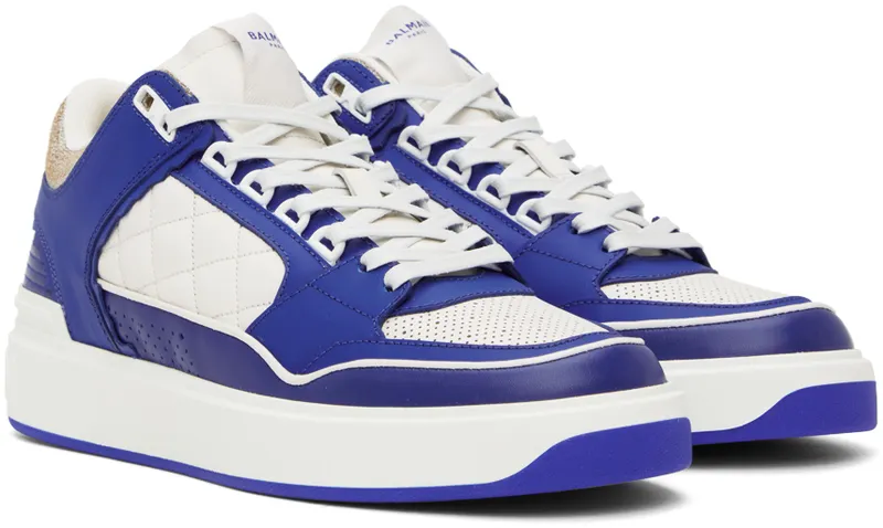 Balmain B-Court “White/Blue” (YM0VI304LCFT)