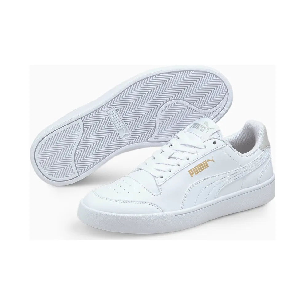 PUMA Shuffle Youth White/Gray Violet/Gold (375688-01)