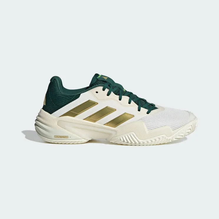 Adidas Barricade 13 Tennis Core White / Gold Metallic / Collegiate Green (IH5140)