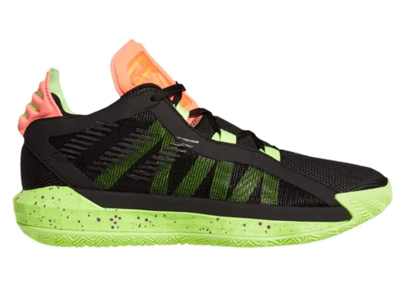 adidas Dame 6 Black Signal Green Coral (EH2070)